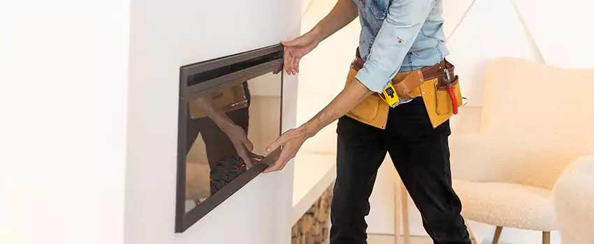 Metal Fireplace Installation in South San Jose Hills, California