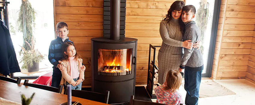 Morso Cast Iron Fireplace Insert Installation in South San Jose Hills, California