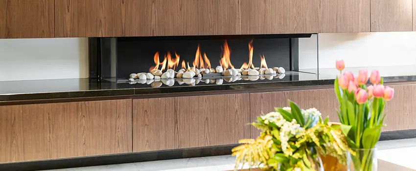 Double-height Fireplace Design Refurbishment in South San Jose Hills, California